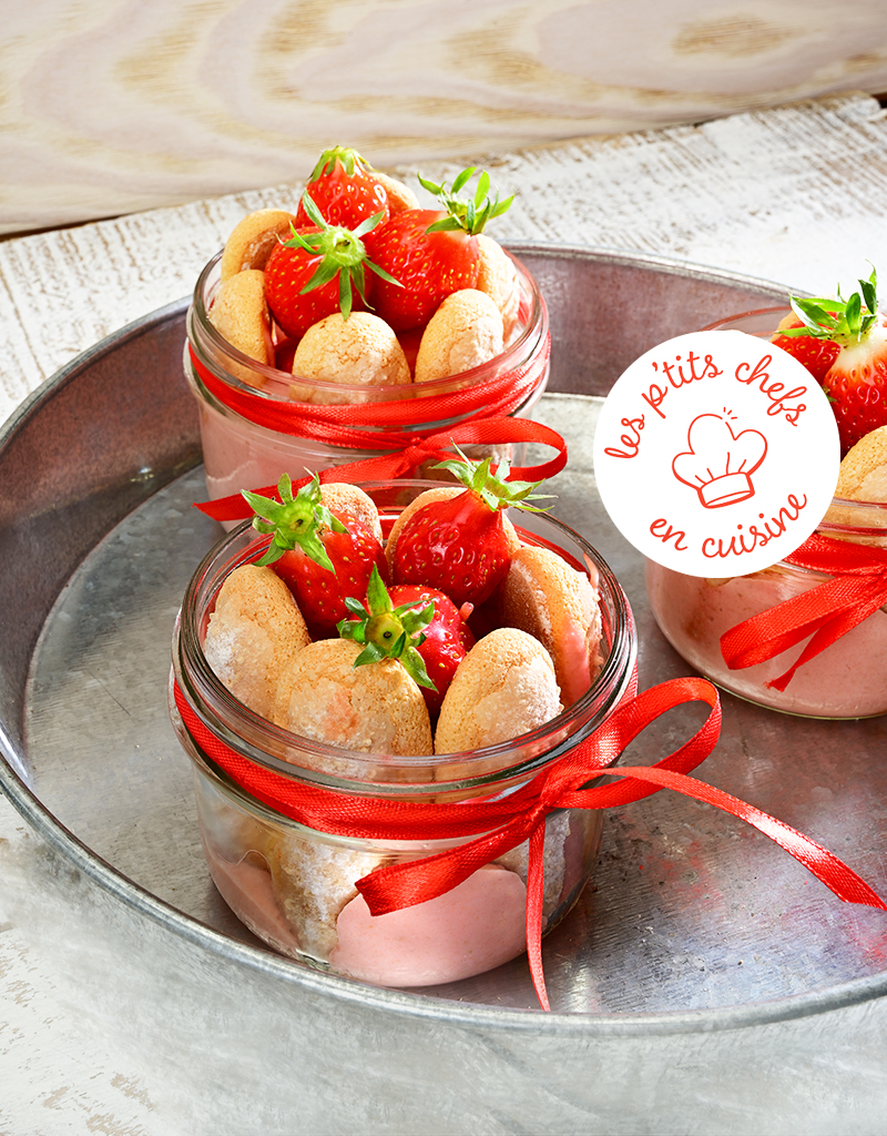 Mini-charlottes fraises recette facile enfants