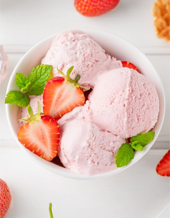 Sorbet aux fraises